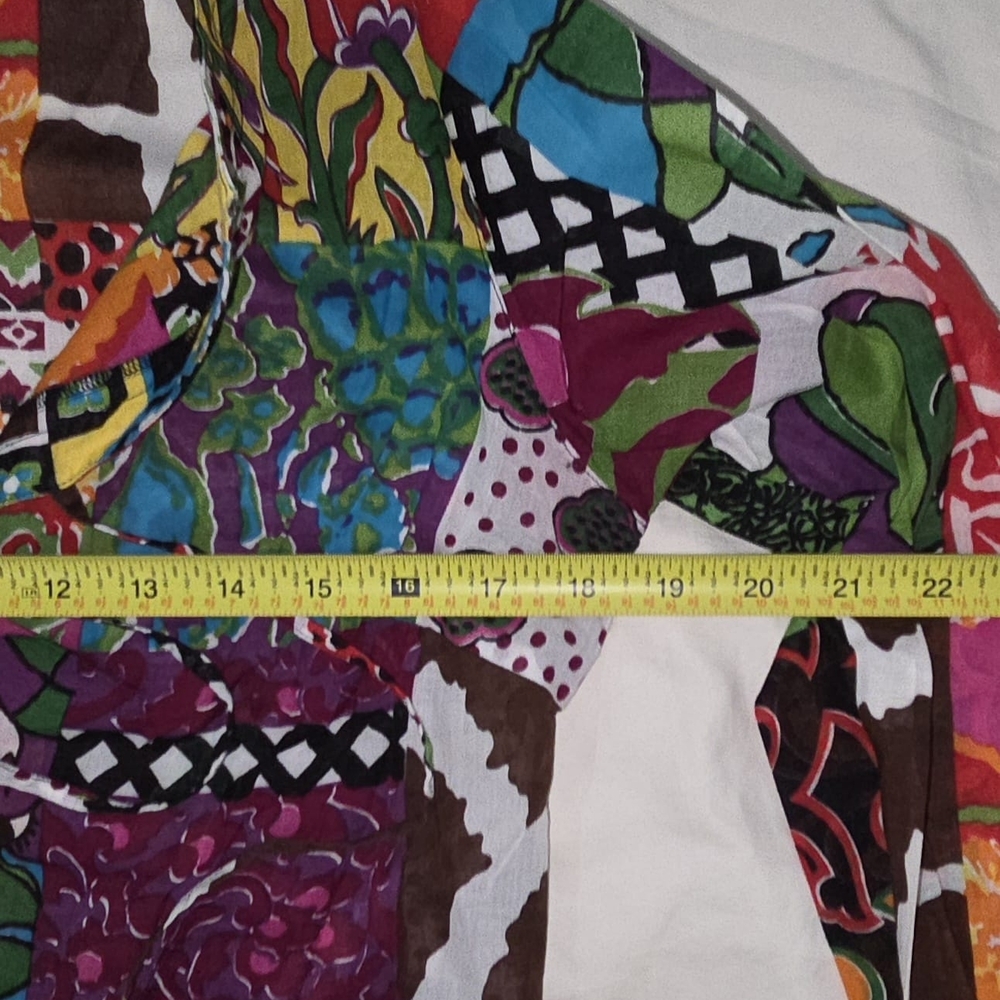 Multicolor Patchwork Blouse - Picture 4 of 6